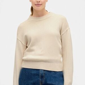 GAP Women's Beige Crew Neck Sweater